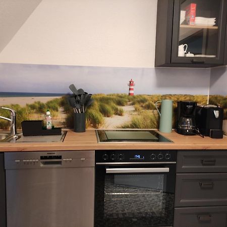 Schöne Wohnung an der Nordsee in Mildstedt Exterior foto